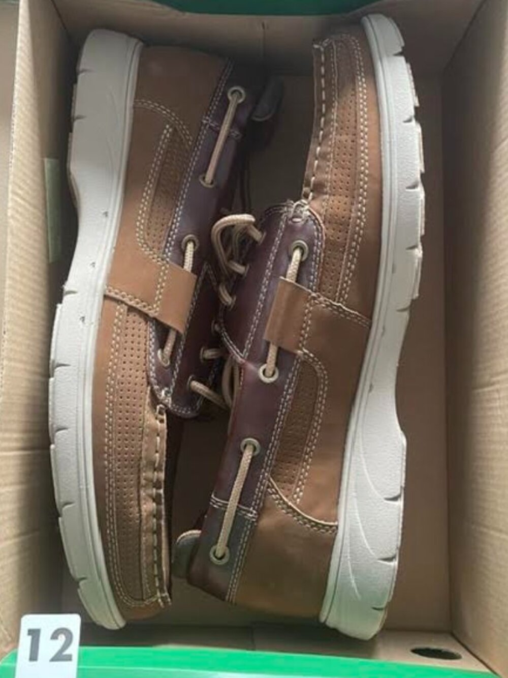 Thom McAn Ultra Flex Men's Boat Shoes Brown – Size 12 – New in Box